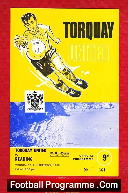 Torquay United v Reading 1968 – FA Cup Replay