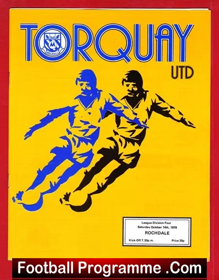 Torquay United v Rochdale 1978