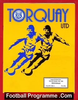 Torquay United v Rochdale 1978