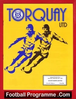 Torquay United v Scunthorpe United 1978