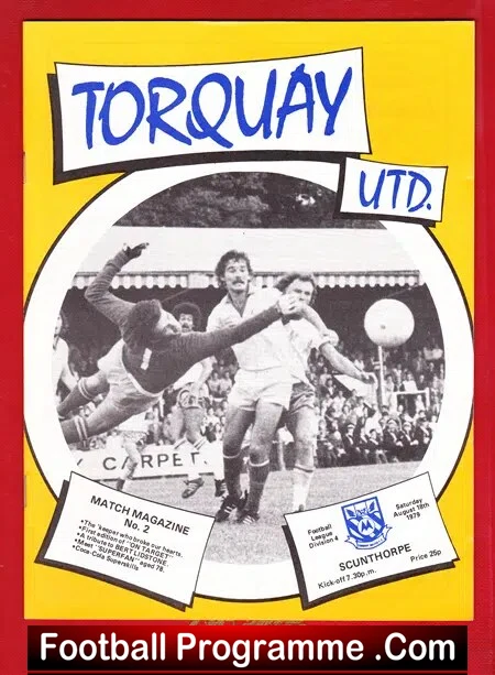 Torquay United v Scunthorpe United 1979