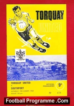 Torquay United v Southport 1968