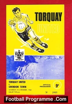 Torquay United v Swindon Town 1968