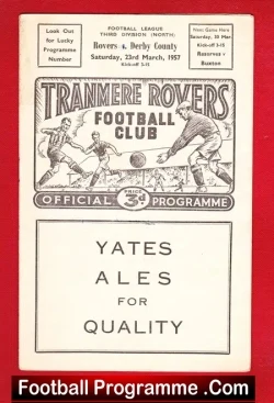 Tranmere Rovers v Derby County 1957 – to clear