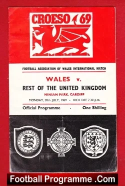Wales v Rest of the United Kingdom UK 1969 + Gerge Best
