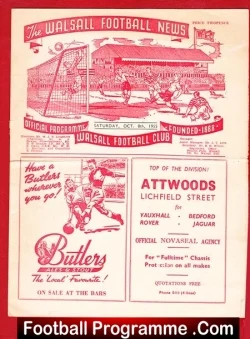 Walsall v Norwich City 1955