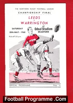 Warrington Rugby v Leeds 1960 – Championship Cup Final
