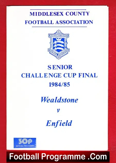 Wealdstone v Enfield 1985 – Middlesex Senior Cup Final