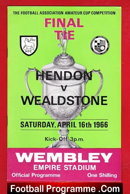 Wealdstone v Hendon 1966 – Amateur Cup Final Wembley