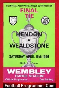 Wealdstone v Hendon 1966 – Amateur Cup Final Wembley