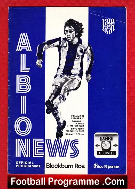 West Bromwich Albion v Blackburn Rovers 1976