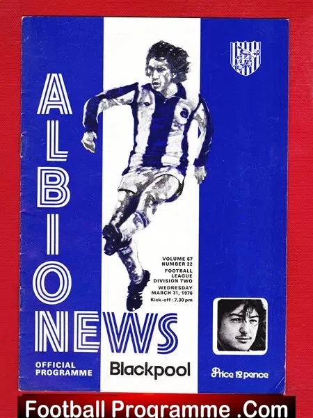 West Bromwich Albion v Blackpool 1976