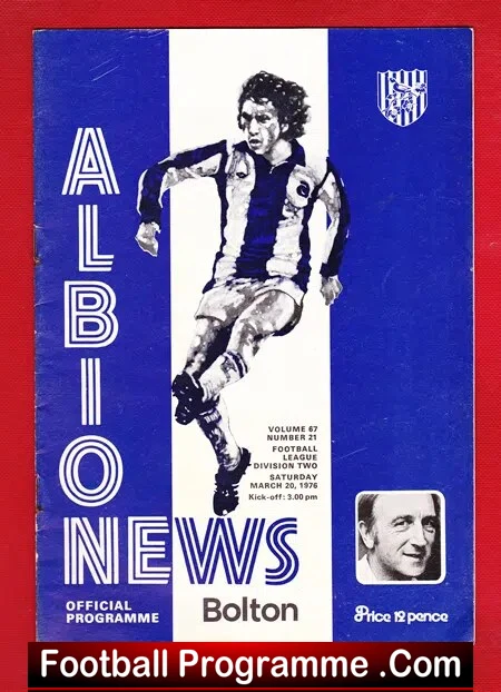West Bromwich Albion v Bolton Wanderers 1976