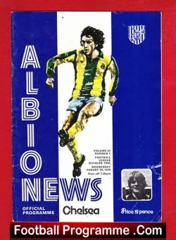 West Bromwich Albion v Chelsea 1975