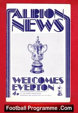 West Bromwich Albion v Everton 1974 – FA Cup Replay