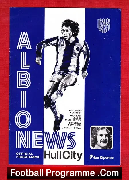 West Bromwich Albion v Hull City 1975