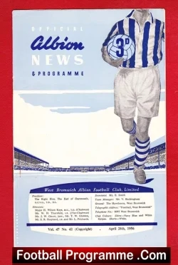 West Bromwich Albion v Newcastle United 1956 – Reserves Match