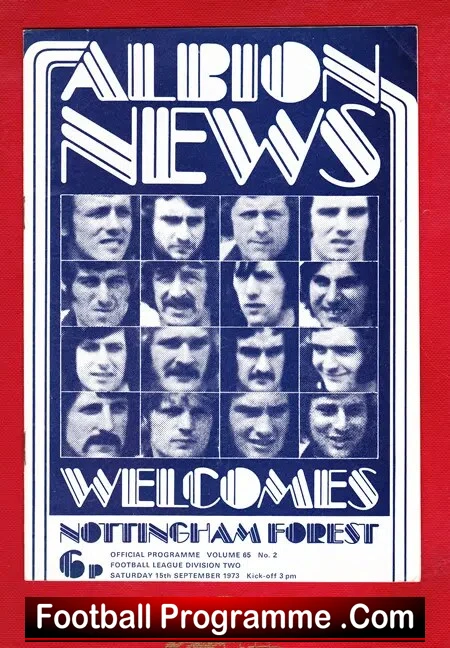 West Bromwich Albion v Nottingham Forest 1973