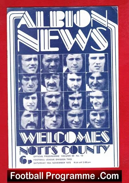 West Bromwich Albion v Notts County 1973