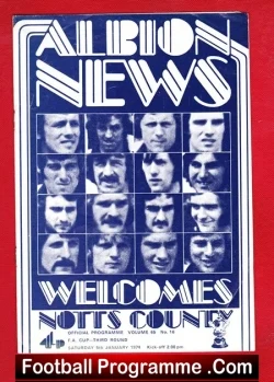 West Bromwich Albion v Notts County 1974 – FA Cup