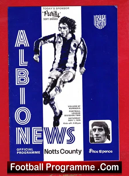 West Bromwich Albion v Notts County 1975