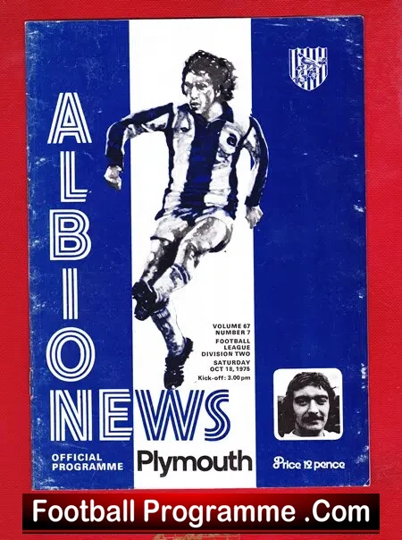 West Bromwich Albion v Plymouth 1975