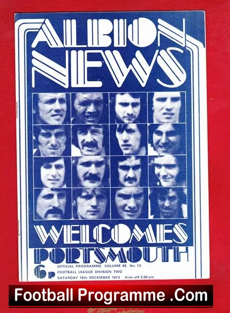 West Bromwich Albion v Portsmouth 1973
