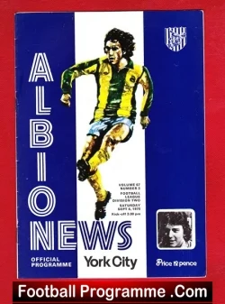 West Bromwich Albion v York City 1975