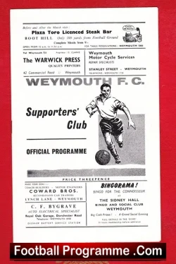 Weymouth v Bideford 1966