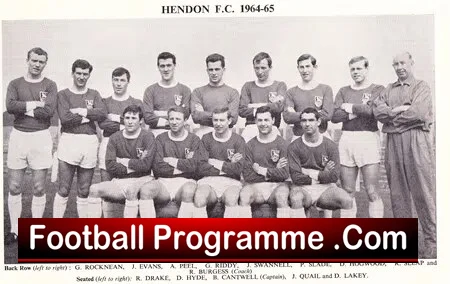 Whitby Town v Hendon 1965 - Amateur Cup Final Wembley