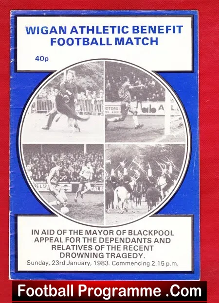Wigan Athletic v Blackpool 1983 – Bobby Charlton + George Best