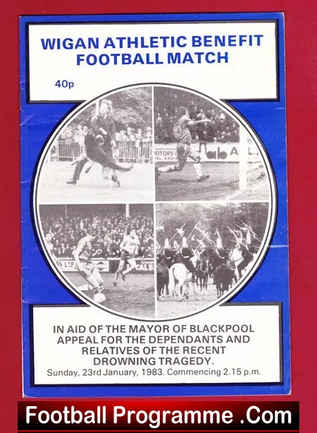 Wigan Athletic v Blackpool 1983 – Bobby Charlton + George Best