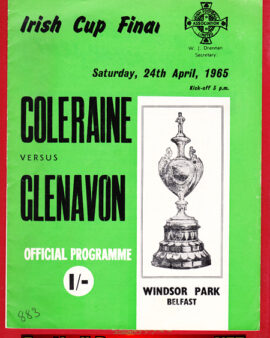 Glenavon v Colraine 1965 – Irish Cup Final in Belfast Ireland