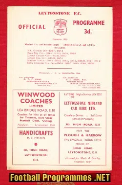 Leytonstone v HIK Copenhagen 1958 - Denmark Football Team