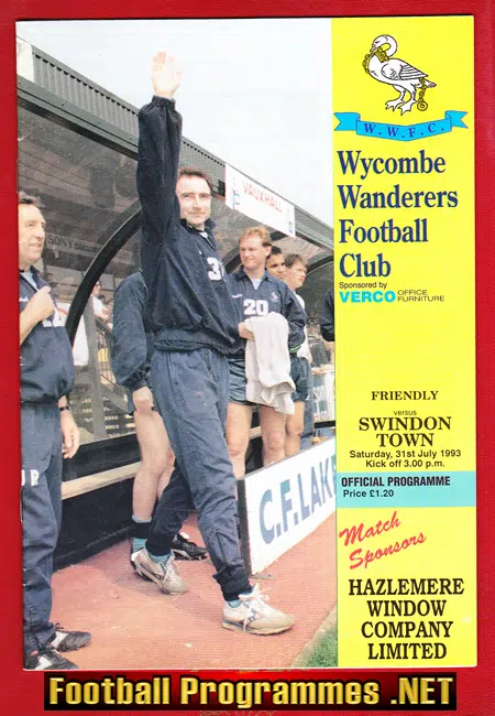 Wycombe Wanderers v Swindon Town 1993 – Friendly Match