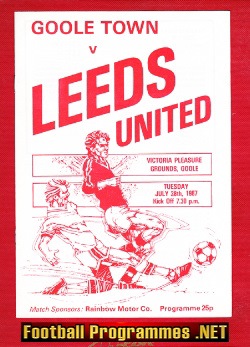 Goole Town v Leeds United 1987 – Friendly Match