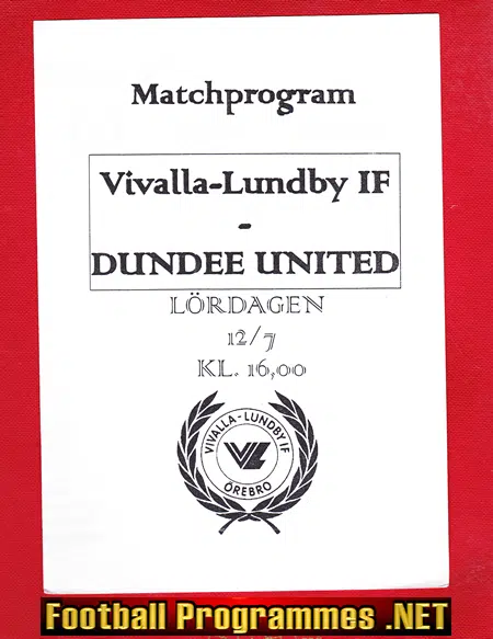 Vivalla Lundby IF v Dundee United 1997 – Sweden