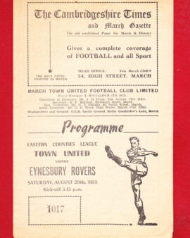 March Town United v Eynesbury Rovers 1955 – Eastern Counties