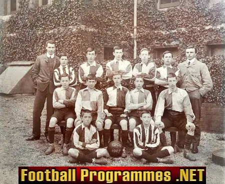 Wales Schoolboys Football Team Original Photograph 1906 - 1907