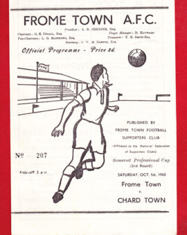 Frome Town v Chard Town 1960 – Somerset Professional Cup