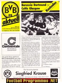 Borussia Dortmund v Glasgow Celtic 1987 - Germany German