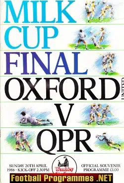 Oxford United v QPR 1986 - League Cup Final