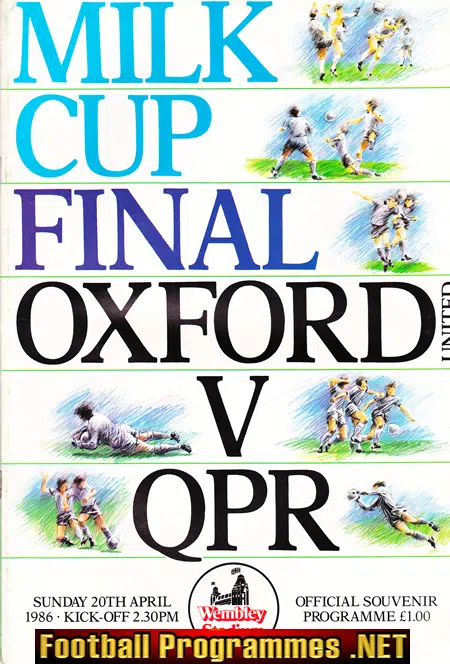 Oxford United v QPR 1986 - League Cup Final