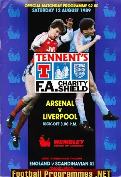 Liverpool v Arsenal 1989 - Charity Shield Wembley