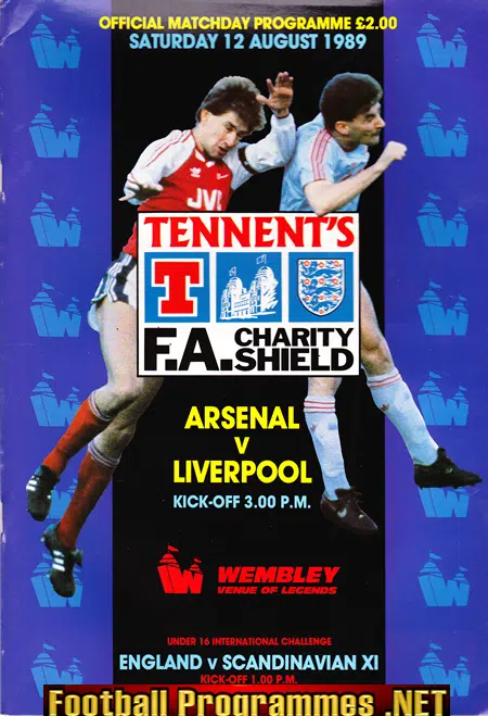 Liverpool v Arsenal 1989 - Charity Shield Wembley