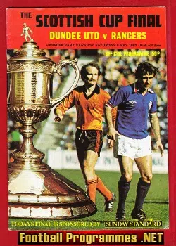 Dundee United v Glasgow Rangers 1981 - Scottish Cup Final