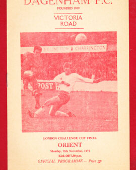 Dagenham v Orient 1971 – London Challenge Cup Final
