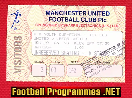 Manchester United v Leeds United 1993 - FA Youth Cup Final + TiK
