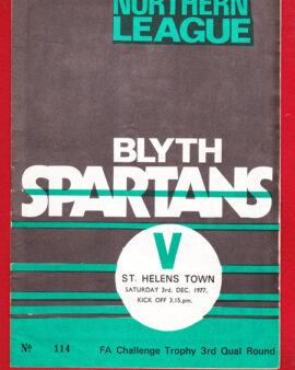Blyth Spartans v St Helens Town 1977 – FA Challenge Trophy