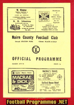 Nairn County v Dumbarton 1977 – Scotland